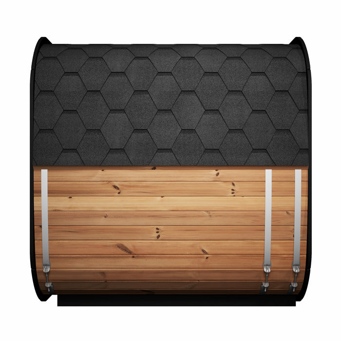 SaunaLife CL7G | Outdoor 6-Person Cube Sauna Kit with Panoramic Window