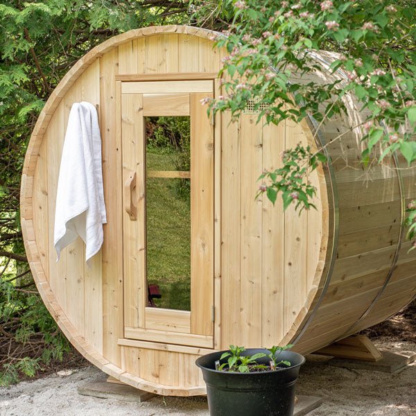 Dundalk Leisure Craft Canadian Timber Harmony Barrel Sauna CTC22W - Secret Saunas