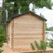 Dundalk Leisure Craft Georgian Outdoor Cabin Sauna with Porch CTC88 PW - Secret Saunas