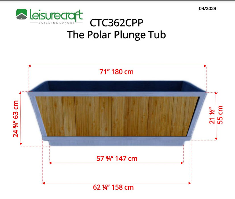 Dundalk Leisure Craft The Polar Cold Plunge Tub - Secret Saunas