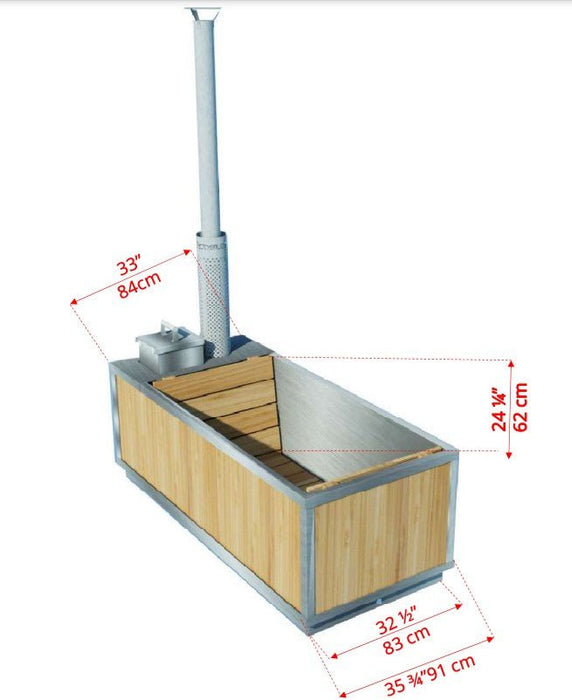 Dundalk Leisure Craft The Starlight Wood Burning Hot Tub - Secret Saunas