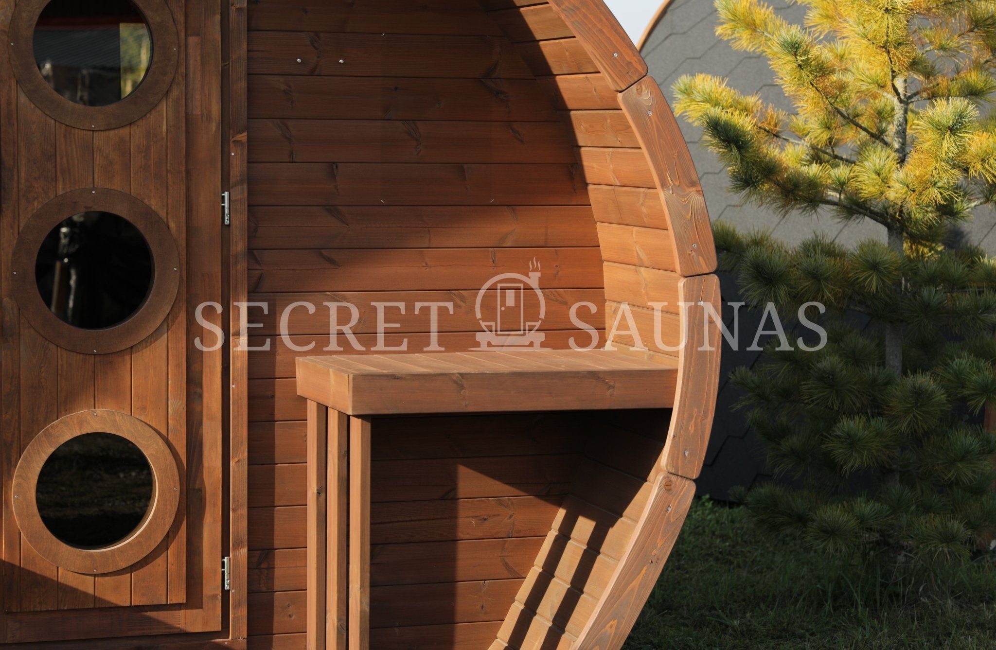 SaunaLife Model G11 Garden-Series Outdoor Home Sauna Kit - Secret Saunas