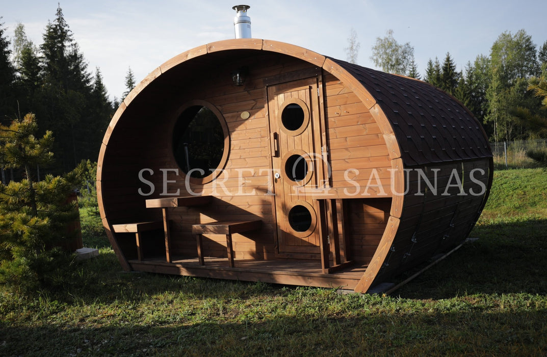 SaunaLife Model G11 Garden-Series Outdoor Home Sauna Kit - Secret Saunas