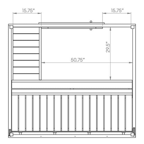 SaunaLife Model G2 Outdoor Home Sauna Kit | 4 Persons - Secret Saunas