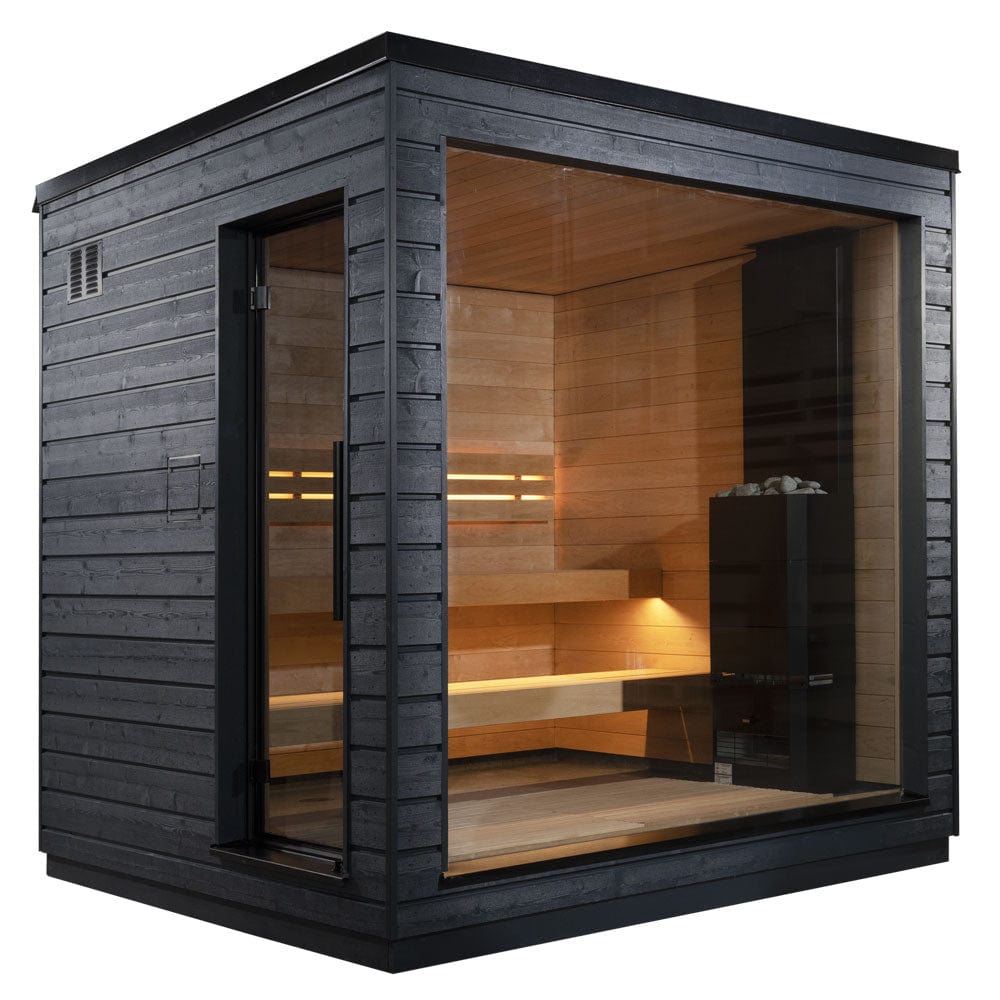 SaunaLife Model G6 Pre-Assembled Outdoor Home Sauna - Secret Saunas