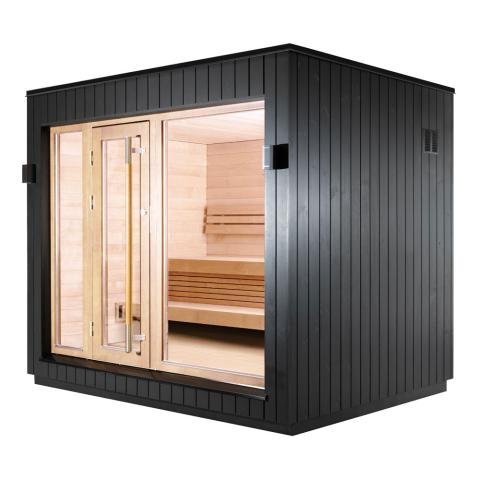 SaunaLife Model G7S Pre-Assembled Outdoor Home Sauna - Secret Saunas