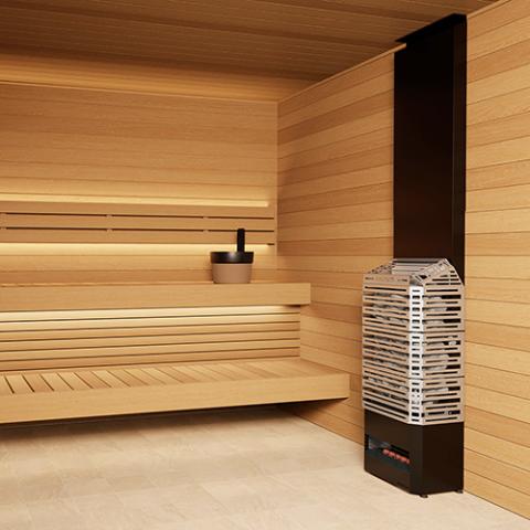 Saunum AIR 10 Sauna Heater Stainless - Secret Saunas